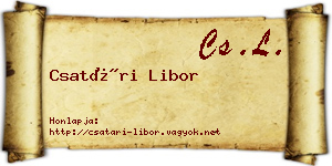Csatári Libor névjegykártya